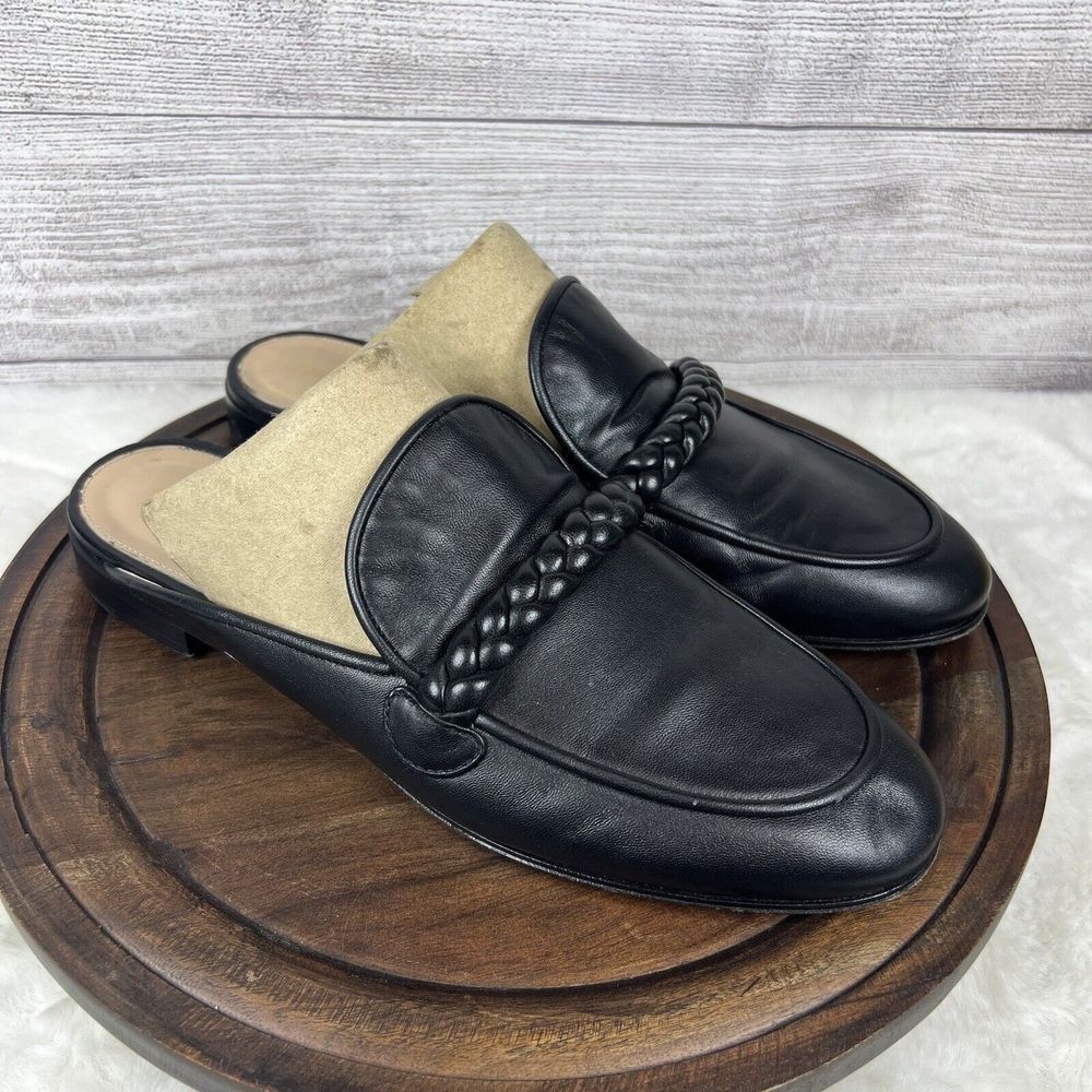 Gianvito Rossi Women’s Black Leather Slip On Flats Size 41 / 10
